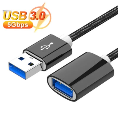 $7.95 • Buy USB 3.0 Male To Female Extension Cable Fast Data Transfer For Webcam PC Camera