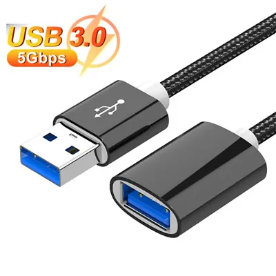 $8.95 • Buy USB 3.0 Male To Female Extension Cable Fast Data Transfer For Webcam PC Camera