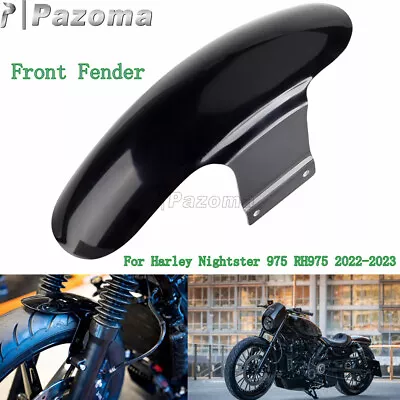 Motorcycle Front Fender Mudguard Black Fits Harley Nightster 975 RH975 2022-2023 • $113.56