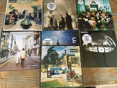 Oasis 7 X Vinyl LP Collection Story Giants Masterplan Definitely Truth Etc • £174