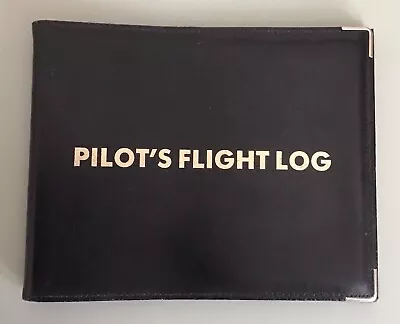 Pilot’s Flight Log Black Leather Case • £6.95