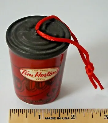 $21.50 • Buy Tim Hortons Cup Ceramic Christmas Ornament 2010 Always Fresh Take Out Coffee EUC
