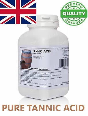 Tannic Acid Pure Tannin 10g-450g Wood Stain Leather Dye Rust Inhibitor FREE P&P • £18.97
