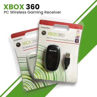 PC Wireless Controller Game Receiver Adapter For Microsoft XBOX 360-Black/White • $27.32