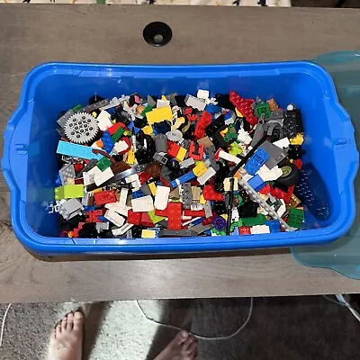 Bulk LEGO Pieces 4+ LBS Pounds - Many Assorted Pieces And Storage Box. • $49.99