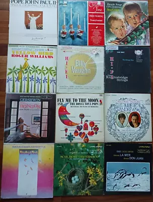 Lot 12 Vintage Classical Christmas Symphony Orchestra Vinyl Record Albums • $9.98