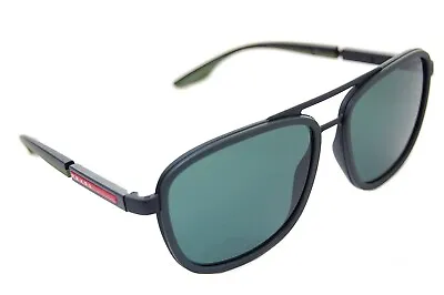 PRADA SPORT 50XS 01P03I Mens Large Square Sunglasses MATTE BLACK MILITARY GREEN • £140.98