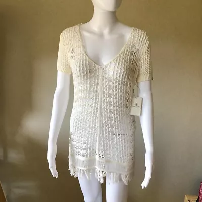 Volcom ‘Love And Haight’ Crochet Dress/beach Wear/bikini Coverup/Size AU  8/BNWT • $25