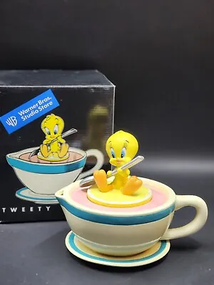 Warner Bros Studio Store Tweety Teapot Cookie Jar Looney Tunes • $50