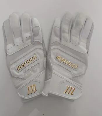 Marucci Batting Gloves White/Gold Large • $48