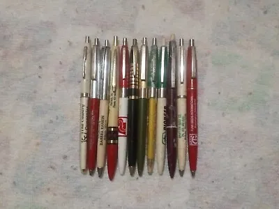 Vintage USA Ballpoint Pens Lot Of 12 Multiple Kinds Decent Rare Unique Very Htf  • $16.75