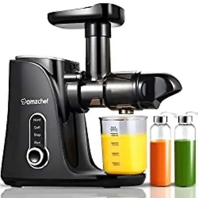 AMZCHEF Cold Press Juicer With 2 Speed Control - High Juice Yield Juicer Machine • £104.98