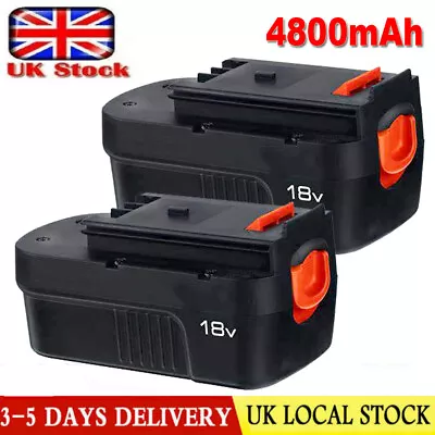 2Pack 18V For Black And Decker HPB18 18 Volt 4.8Ah Battery HPB18-OPE 244760-00 • £22.98