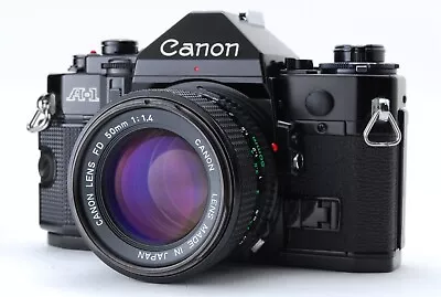 【MINT-】Canon A-1 A1 35mm SLR Film Camera New FD NFD 50mm F/1.4 LENS From JAPAN • £279.99