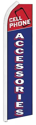 Cell Phone Accessories Advertising 2.5'x11.5' Super-Knit Poly Super Flag Banner • $19.88