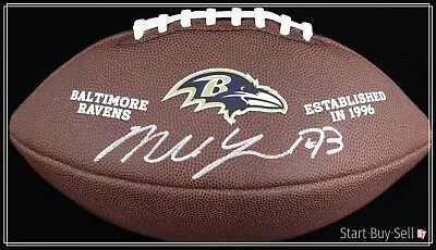 Baltimore Ravens Marshal Yanda Signed Authentic Autographed Football [PSA/DNA] • $85.50