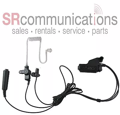 Police Tactical Headset Lapel Mic For Motorola XTS5000 XTS3000 XTS2500 XTS1500 • $29.50