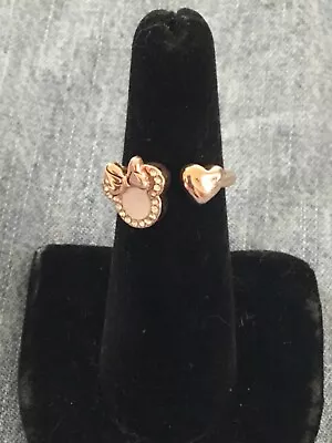 Rose Gold And Opal With CZ Minnie Mouse Ring • $25