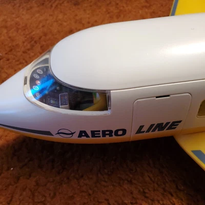 £64.25 • Buy Vintage 2001 Playmobil 3185 AERO LINE Airplane Toy W/Pilot, Co-Pilot Accessories