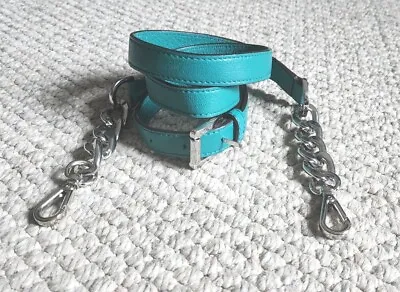 Michael Kors Channing Aqua Green Silver Hardwear Soft Leather Replacement Strap • $24.95