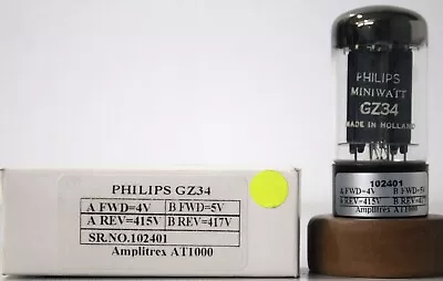 GZ34 Philips Mullard Miniwatt Made In Holland Amplitrex AT1000 Tested Qty 1 Pc • $150