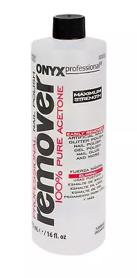 Onyx Professional 100% Pure Acetone Maximum Strength Nail Polish Remover Bottle • $4.82