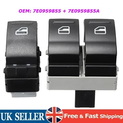 For VW Transporter T5/ T6/ Carevelle Electric Window Switch 7E0959855 7E0959855A • £10.28