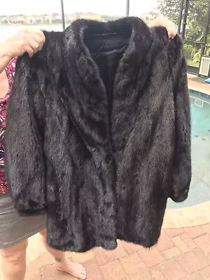 Gorgeous Dark Coffee Colored Ranch Mink Jacket • $200