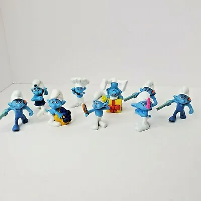 The Smurfs McDonald's Toys PVC Figures 2011 Lot Of9 SmurfetteWorkerChef • $12.99