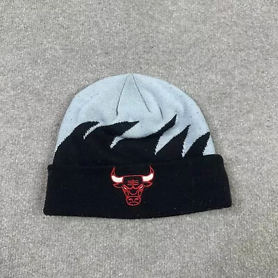 Chicago Bulls Beanie Skull Cap Sharktooth Logo NBA Basketball Gray Black Adults • $9.86