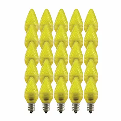 C7 LED Replacement Bulbs YELLOW (25/box) UNBRANDED/New In Box • $6.99