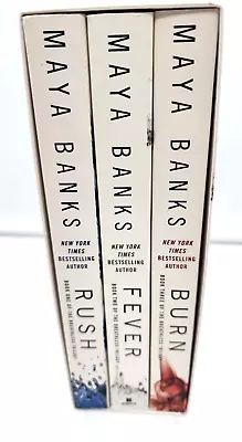 Maya Banks Breathless Trilogy Boxed Set .. Banks Maya ---Rush Fever Burn--- • $22.88