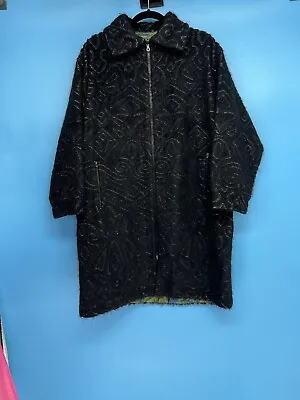 Vintage Misssoni Women’s Black Oversized 3/4 Sleeve Coat Size: S Made In Itay • $99