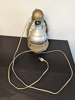 Vtg REX RAY METAL HEAT SUN LAMP LIGHT W/CAGE & GE Sun Lamp Bulb WORKS • $25