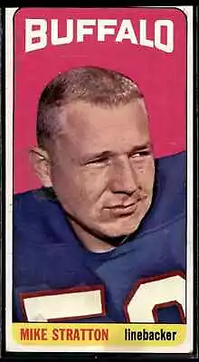 1965 Topps Football Tall Boy Mike Stratton Buffalo Bills #42 • $8.99