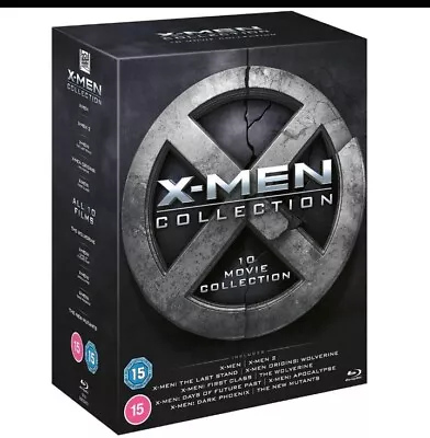 Marvel Studios X-MEN 1-10 Movie Blu-Ray Collection Box Set NEW SEALED UK • £32.75