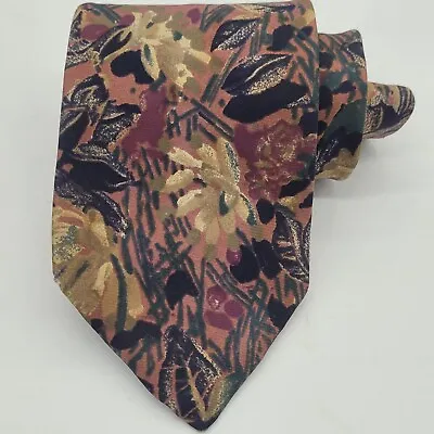 Christian Dior Monsieur Green Brown Black Nature Camo 3  Silk Neck Tie Necktie  • $9.99