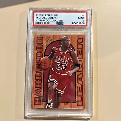 1995-1996 Fleer Flair Michael Jordan Hardwood Leaders PSA 9!!! • $50