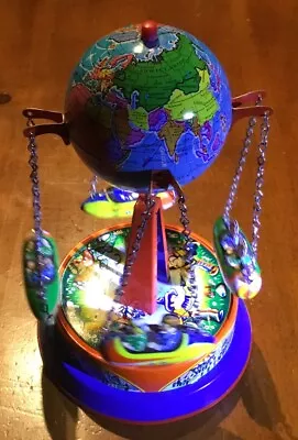 Tin Toy World Swing Carousel - Vintage & Rare (It Works No Box) • $20