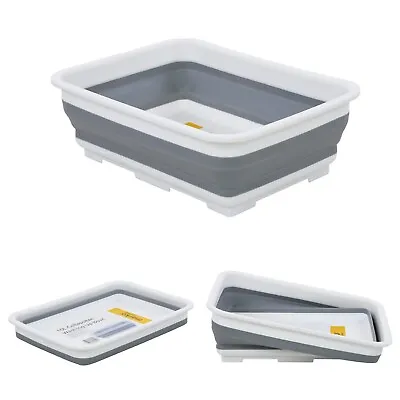 10l Rectangular Collapsible Wash Bowl Basin Pop Up Folding Kitchen Cleaning • £7.99