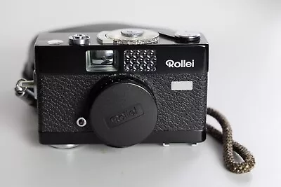 Old Vintage  ROLLEI 35 B Compact 35mm Film Camera With Pouch And Wrist Strap • £75