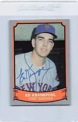 1989 Pacific #114 Ed Kranepool Mets Signed Auto *J9646 • $3