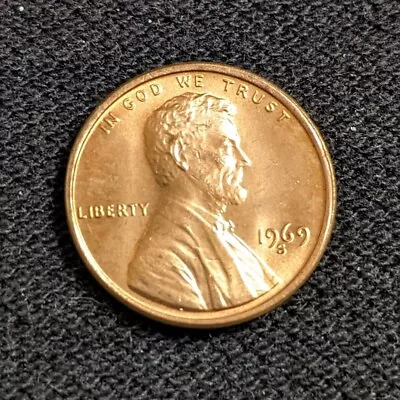$1.95 • Buy 1969-S Lincoln Memorial Cent - BU/Uncirculated Red - **FREE SHIPPING**