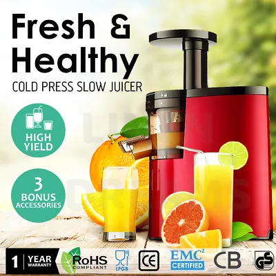 Cold Press Juice Slow Juicer Fruit Vegetable Processor Extractor  • $79