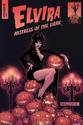 Elvira Mistress Of The Dark Comic Jack Halloween O'Lantern Poster 24x36 Inches • $20