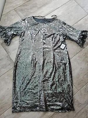 Marina Sequin And Lace Dress Size 18w • $25.07