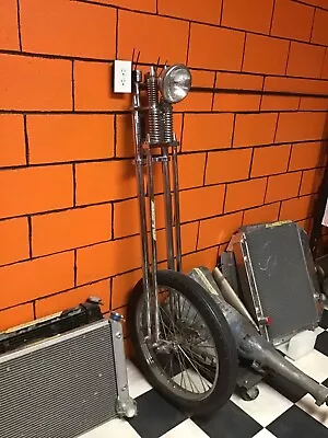 Vintage Butt's MFG Harley Springer Fork Wheel Headlight And Risers • $1500