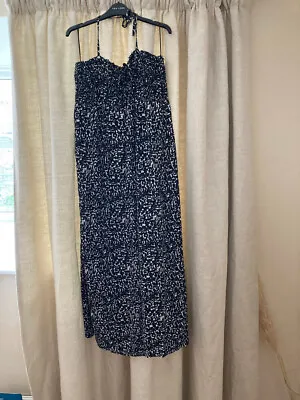 Marks And Spencer Strapless Shirred Sundress 18 Maxi • £10