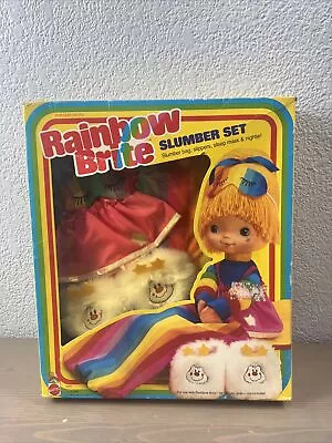 #10151 RARE NRFB Vintage Mattel Rainbow Brite Slumber Fashion Set For 18  Dolls • $249.99