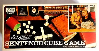 New Vintage SCRABBLE SENTENCE CUBE GAME S&R GAMES 1971 • $16.99